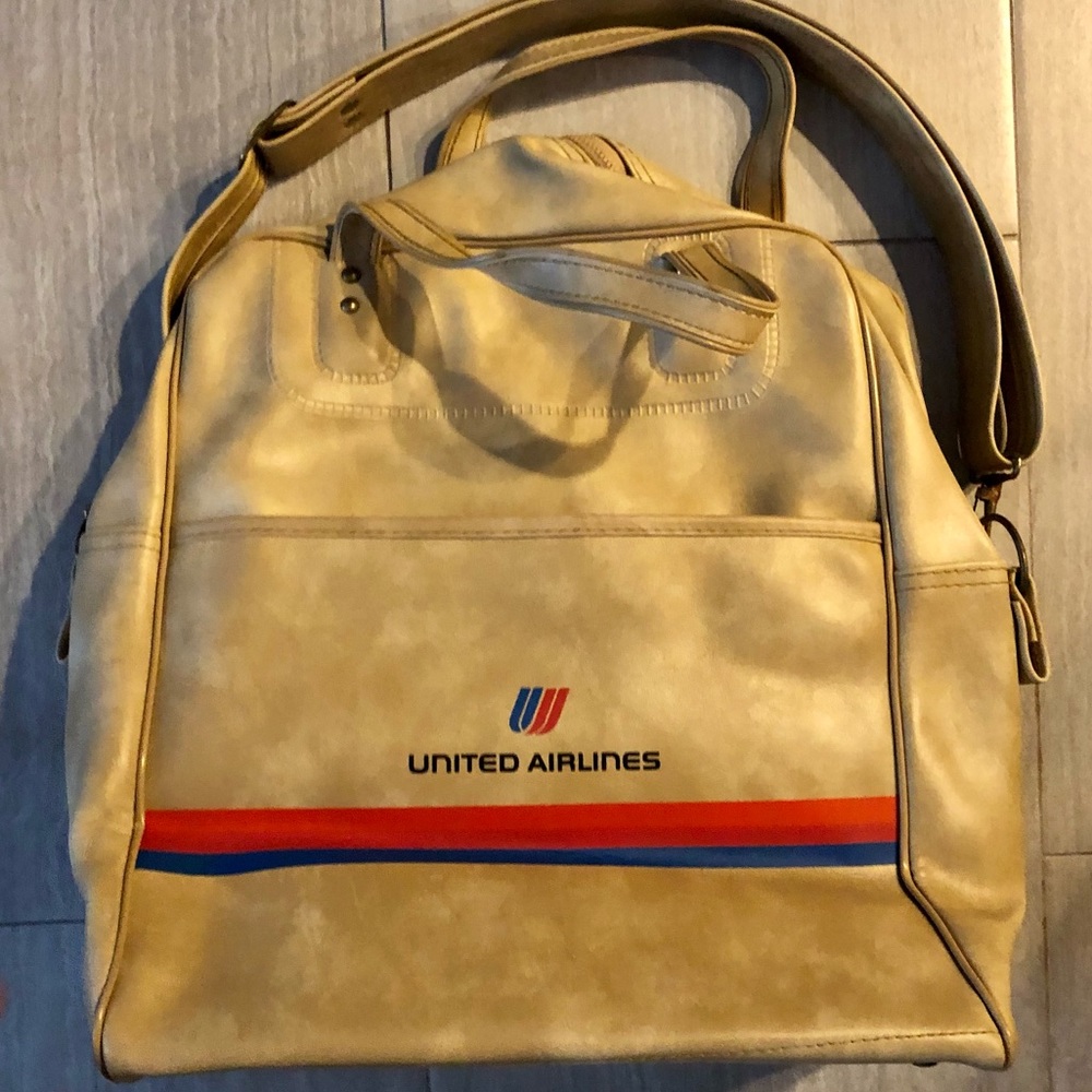 Vintage United Airlines NEW Travel Bag Carry On Purse